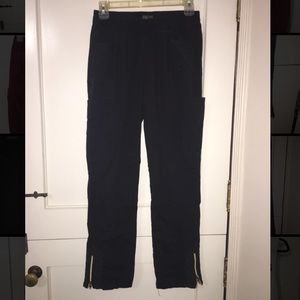 Jaanuu Small Black Moto Scrub Pant